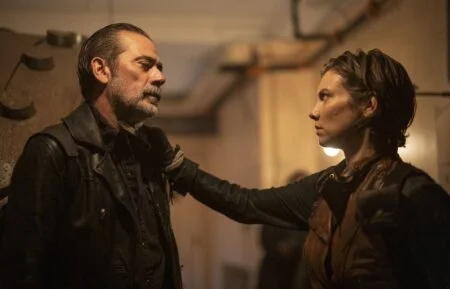 Jeffrey Dean Morgan as Negan and Lauren Cohan as Maggie Rhee in 'The Walking Dead: Dead City' Season 1