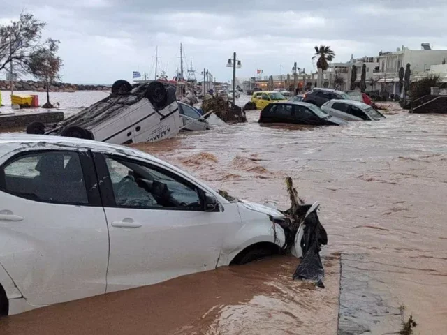 greek islands hit by floods and storms crete hardest affected photo daily mirror