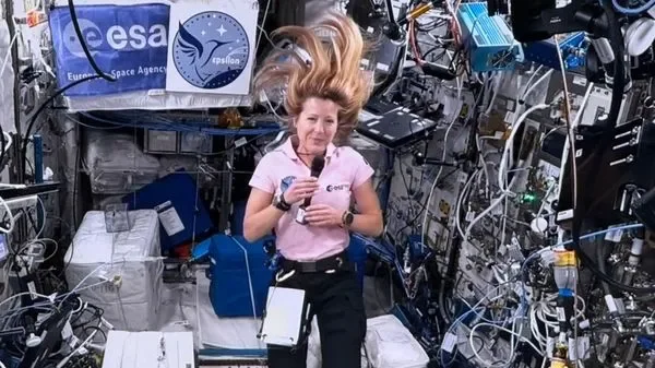 Sophie Adenot à bord de l'ISS