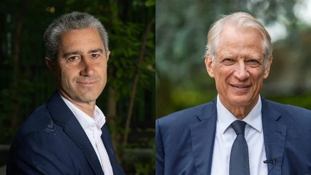 François Ruffin et Dominique de Villepin (ici photographiés séparément en mai 2026) sont tous les deux candidats à l’élection présidentielle 2027.