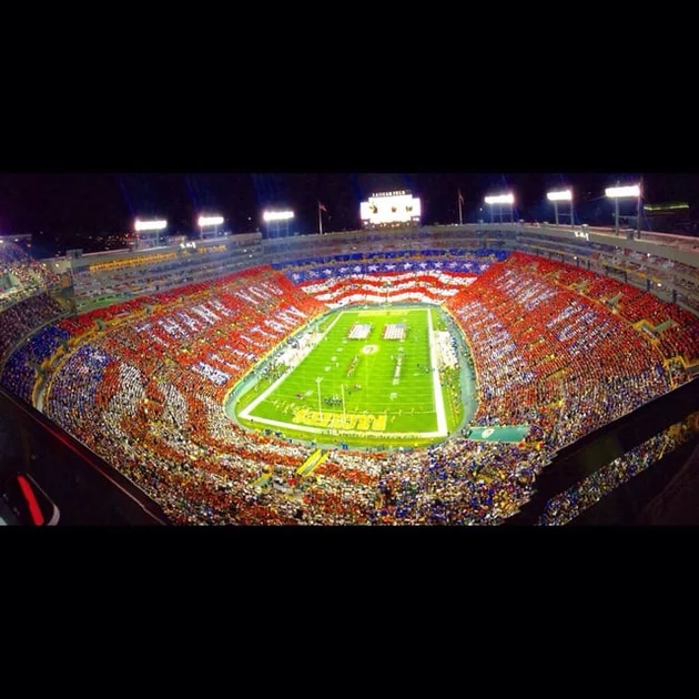 r/pics - Sunday night football at lambeau field.