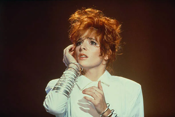 French Singer Mylene Farmer Performs on Television