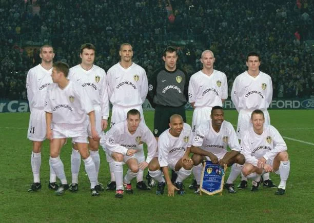 Leeds United team group before the UEFA Champions League Group match against Anderlecht played at Elland Road, in Leeds, England. Leeds United won...